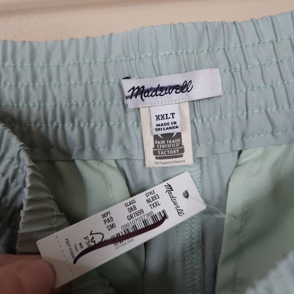 Madewell The Tall Carley Wide-Leg Pant in Softdrape in Sage Mist Size XXL Tall - Picture 8 of 10
